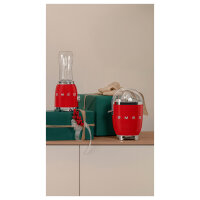 SMEG PBF01RDEU Mixer aus Edelstahl, rot