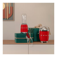 SMEG PBF01RDEU Mixer aus Edelstahl, rot