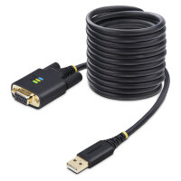 3m USB null modem cable COM Retention FTDI USB-A to RS232...