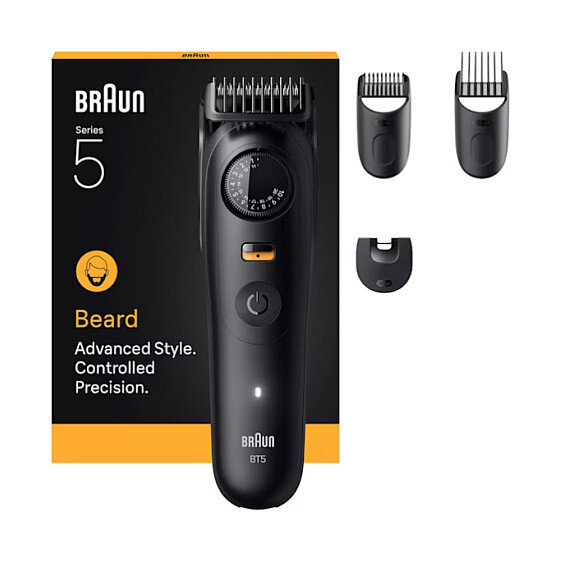 Braun Series 5 Beard Trimmer BT5520 244992 Akku/Netz matt black 4 Aufsätze