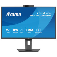 68,5cm/27" (2560x1440) iiyama ProLite XB2797QSNPH-B1 16:9 QHD IPS 1ms 75Hz HDMI DisplayPort USB-C VESA Speaker Black