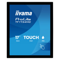 43,0cm/17" (1280x1024) iiyama ProLite TF1734MC-B8X 5:4 TN 5ms 75Hz HDMI DisplayPort VGA VESA Touch Black