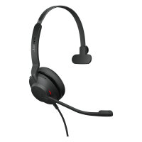 Jabra Evolve2 30, UC mono, wired, office call centre, 20 - 20000 Hz, 92 g, headphones, black