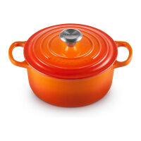 Le Creuset Signature Bräter rund 18 cm ofenrot