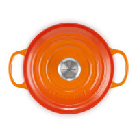 Le Creuset Signature Bräter rund 18 cm ofenrot