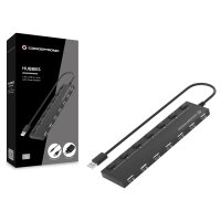 CONCEPTRONIC 7-Port Hub USB-A2.0->7xA2.0/DC m.Netz. sw