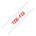BROTHER P-Touch TZE-132 rot auf clear 12mm