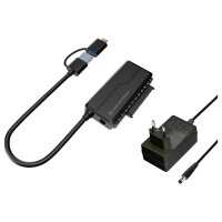 CONCEPTRONIC Adapter USB-A/-C3.0->SATA 22Pin St/Bu...
