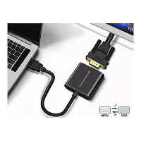 CONCEPTRONIC Adapter HDMI->VGA 1080/60Hz 0.25m sw