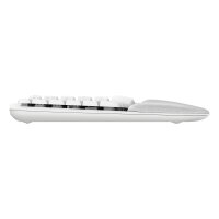 Logitech Wave Keys Keyboard with cushioned palm rest wireless Bluetooth LE QWERTY off-white (PAN)