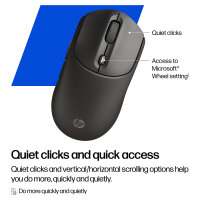 HP 405 Quiet Wireless-Maus EMEA-INT, schwarz