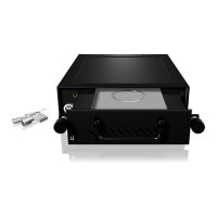 Wechselrahmen, 1xSATA/SAS 3,5"/2,5" HDD zu 1xSATA Host in 5,25" Einbauschacht, Hot Swap, mit Schloß, Aluminum ICY BOX