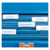 Dymo LabelWriter - D1 Etiketten Selbstklebend - 12 mm x 7 m - Blau auf Weiß - (S0720540)