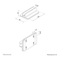 Neomounts NSLS300 Vertikaler Laptop-Ständer 5KG