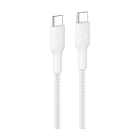 Belkin USB-C auf USB-C Kabel Geflochten, Weiß, 1m,...