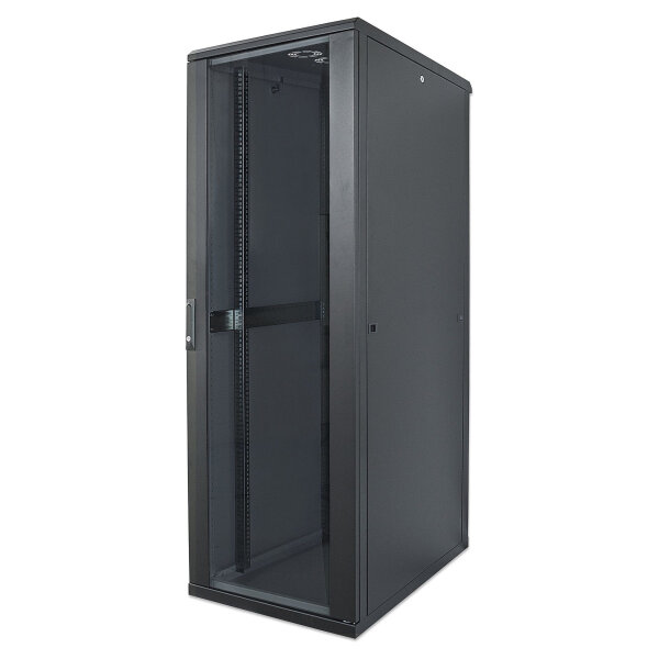 INTELLINET Netzwerkschrank 36HE 800x800mm schwarz,unmontiert (Speditionsversand)