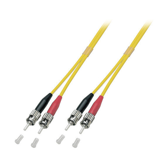EFB Duplex Patchkabel ST-ST OS2 G652D 10m LSZH 3mm gelb