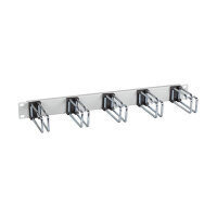 EFB 19" 1HE Kabelfhrungspanel, 5 x Doppelbgel 110...