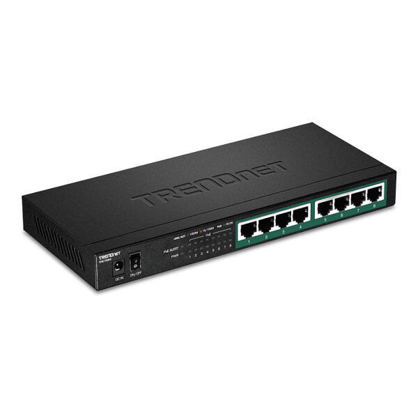 TRENDnet TPE-TG84 8-Port PoE Switch Gigabit PoE+ 120W