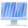 iMac Z1EQ 59,62cm 23,5Zoll Standardglas M4 10C CPU/10C GPU/16C N.E. 16GB 1TB SSD Gbit Eth MM MaKey TID DE Blau