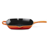 Le Creuset Grillpfanne Gusseisen Quad. Ofenrot 26 cm