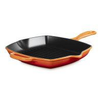 Le Creuset Grillpfanne Gusseisen Quad. Ofenrot 26 cm