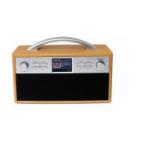 Xoro DAB 250 Internet Radio IR DAB+ BT WLAN Spotify Holzopt.