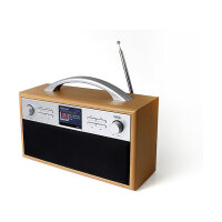 Xoro DAB 250 Internet Radio IR DAB+ BT WLAN Spotify Holzopt.
