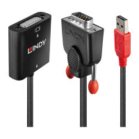 LINDY Konverter VGA auf DVI-D 1920x1200 Strom über USB