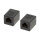 Logilink Patchkabelverbinder 1:1 2x RJ45 Cat.6 UTP, schwarz
