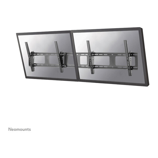 NEOMOUNTS Flat Screen Wall Mount for menu board - 2 screens - landscape 114,3-127cm 45-50Zoll Black