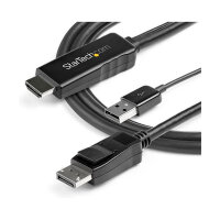 STARTECH.COM 3m HDMI auf DisplayPort Adapter - 4K 30Hz - Stromversorgung ber USB - Aktives HDMI zu DisplayPort Kabel