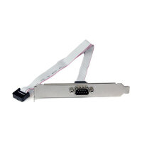 StarTech 16in 40cm 9 Pin Serial Male to 10 Pin Motherboard Header Slot Plate