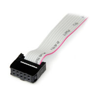 StarTech 16in 40cm 9 Pin Serial Male to 10 Pin Motherboard Header Slot Plate
