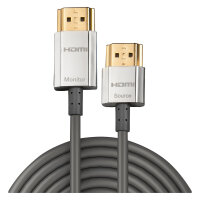 LINDY HDMI High Speed Kabel CROMO Slim Ethernet A/A 3m