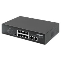 Intellinet 8-Port Gigabit Ethernet PoE+ Switch mit 2 RJ45...