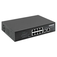 Intellinet 8-Port Gigabit Ethernet PoE+ Switch mit 2 RJ45...