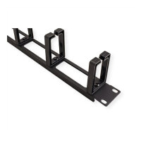 VALUE 19-Zoll-Frontplatte, 5 Kabelsen Typ C, Kabeldurchfhrung, schwarz