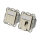 Datendose Cat.6A 500MHz oben/unten,Unterputz,2xRJ45,weiß