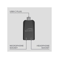 Speedlink USB-C Soundkarte VIGO, schwarz retail