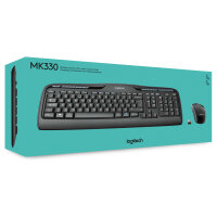 Logitech Desktop MK330 Wireless Black - US Layout