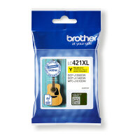 Brother Tinte LC421XLY Gelb bis zu 500 Seiten ISO/IEC 24711