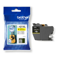 Brother Tinte LC421XLY Gelb bis zu 500 Seiten ISO/IEC 24711