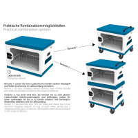 GoodConnections GEMMA N16 Notebook-Ladeschrank Weiß/Blau