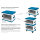 GoodConnections GEMMA N16 Notebook-Ladeschrank Weiß/Blau