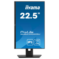 57,2cm/22,5" (1920x1200) iiyama ProLite XUB2395WSU-B5 16:10 IPS 4ms 75Hz VGA HDMI DisplayPort USB VESA Speaker HAS Pivot Black