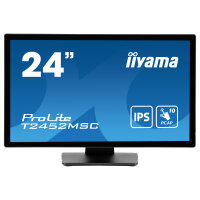 61cm/24" (1920x1080) iiyama ProLite T2452MSC-B1 16:9 FHD IPS Touch 14ms HDMI DP USB-C Speaker Black