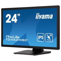 61cm/24" (1920x1080) iiyama ProLite T2452MSC-B1 16:9 FHD IPS Touch 14ms HDMI DP USB-C Speaker Black