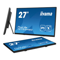 68,6cm/27" (1920x1080) iiyama ProLite T2755MSC-B1 16:9 FHD IPS Touch 5ms 60Hz HDMI DP USB Speaker Black