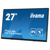 68,6cm/27" (1920x1080) iiyama ProLite T2755MSC-B1 16:9 FHD IPS Touch 5ms 60Hz HDMI DP USB Speaker Black